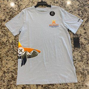 HURLEY Boys Natural Explorer Graphic Short Sleeve T - Shirt (Youth X-Large) NEW!